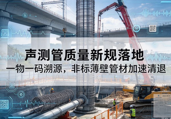 东港声测管质量新规落地，一物一码溯源，非标薄壁管材加速清退